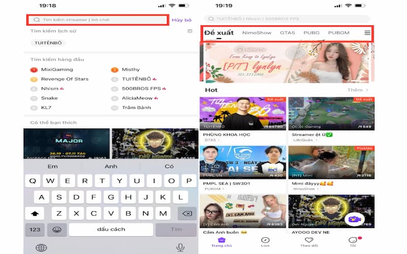 Dễ dàng tìm kiếm các video Stream