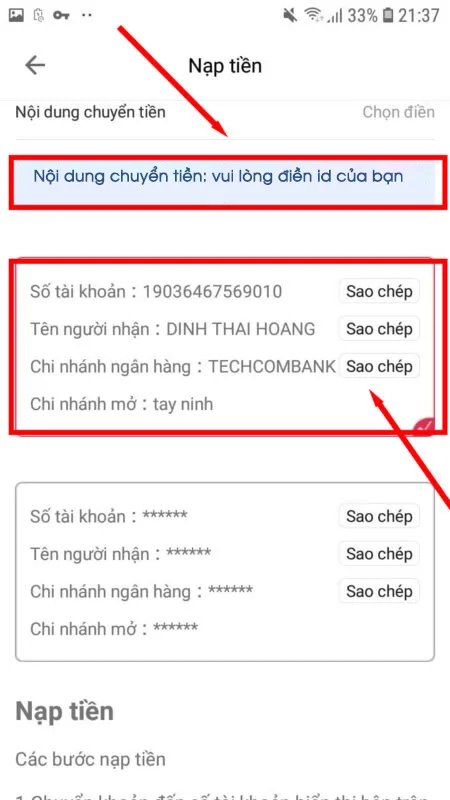 Lựa chọn phương thức thanh toán