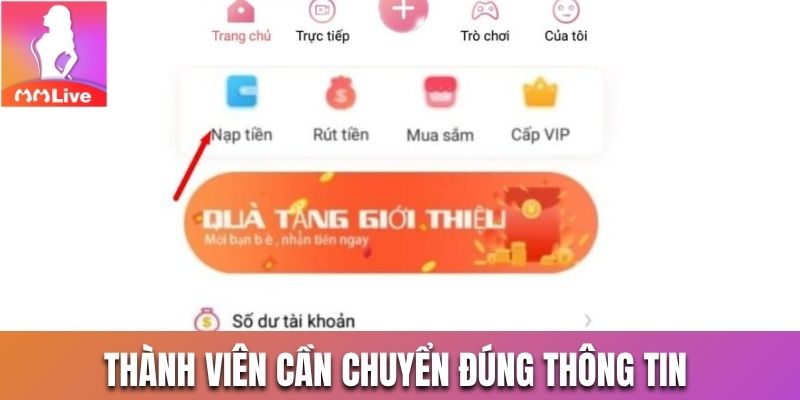 Chuyển đúng thông tin